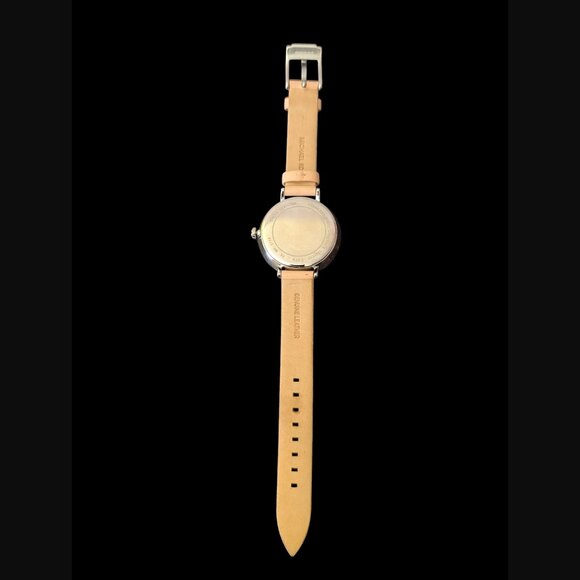 Michael Kors Mk 2778 Womens Charley Genuine Leather Silver Tone Wristwatch - Picture 7 of 9